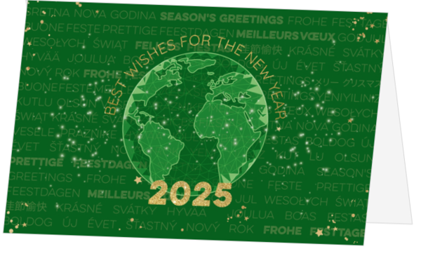 Kerstkaart - Groene Wereld 2025