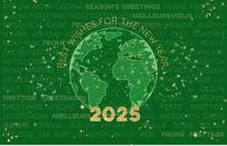 Kerstkaart   Groene Wereld 2025 Achterkant/Voorkant